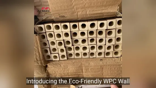 Tubes en bois composite WPC en plastique bon marché en Chine